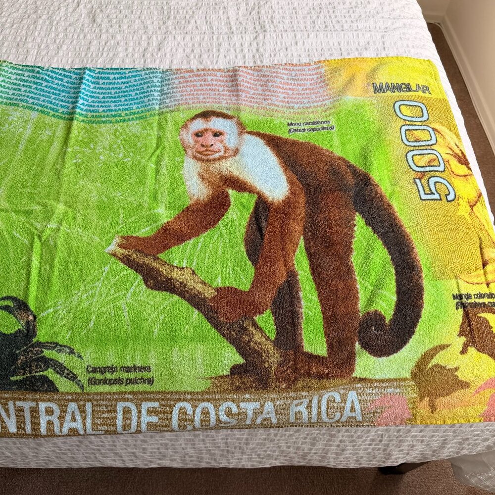 NWOT Costa Rica Monkey Beach Towel